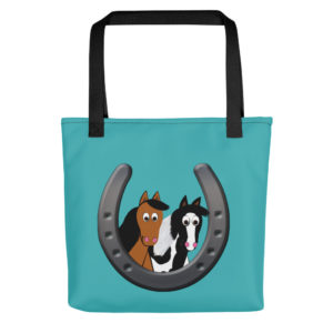 Cute Horses in Horseshoe Tote bag
