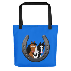 Cute Horses in Horseshoe Tote bag