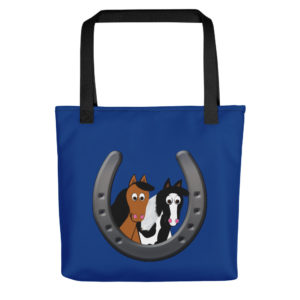 Cute Horses in Horseshoe Tote bag