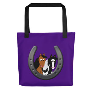 Cute Horses in Horseshoe Tote bag
