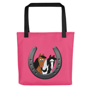Cute Horses in Horseshoe Tote bag