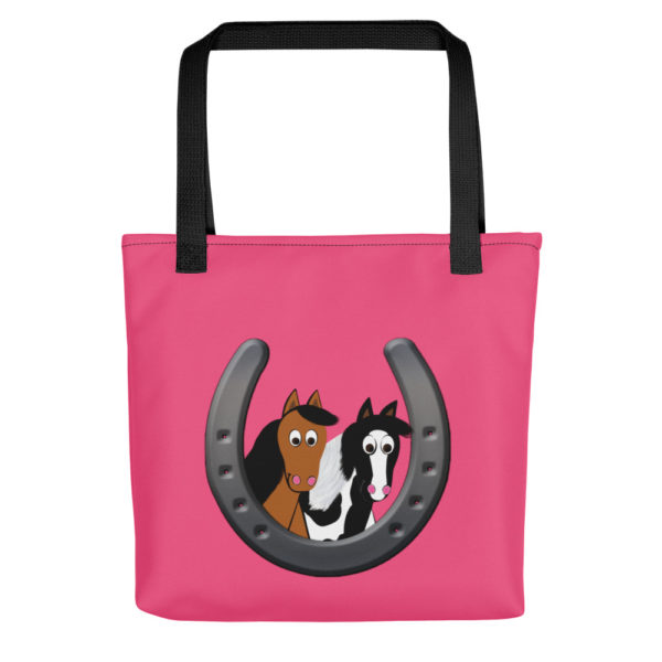 Cute Horses in Horseshoe Tote bag