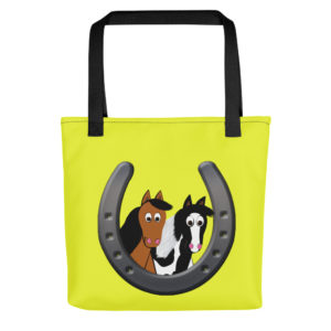 Cute Horses in Horseshoe Tote bag