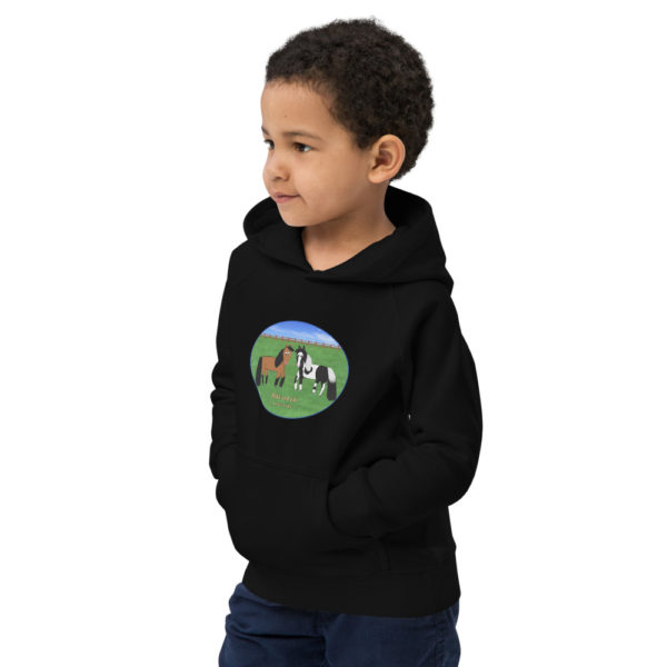 Horses Kids eco hoodie - Image 3