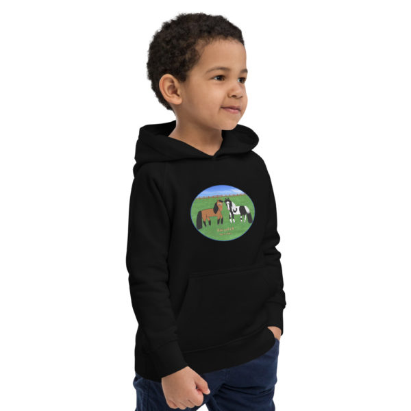 Horses Kids eco hoodie - Image 2