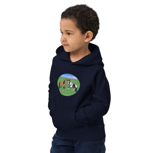 Horses Kids eco hoodie - Image 7