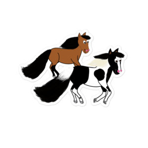 Horses Running stickers