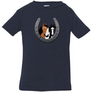 Cute Horses in Horseshoe 3322 Infant Jersey T-Shirt