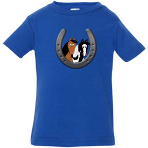 Cute Horses in Horseshoe 3322 Infant Jersey T-Shirt