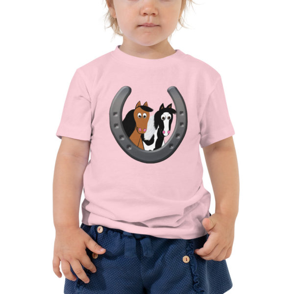 Toddler Short Sleeve Tee Paint and Bay Horse - Image 3