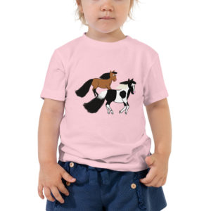Horses Running Toddler Short Sleeve Tee