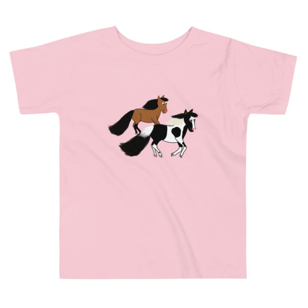Horses Running Toddler Short Sleeve Tee - Image 2
