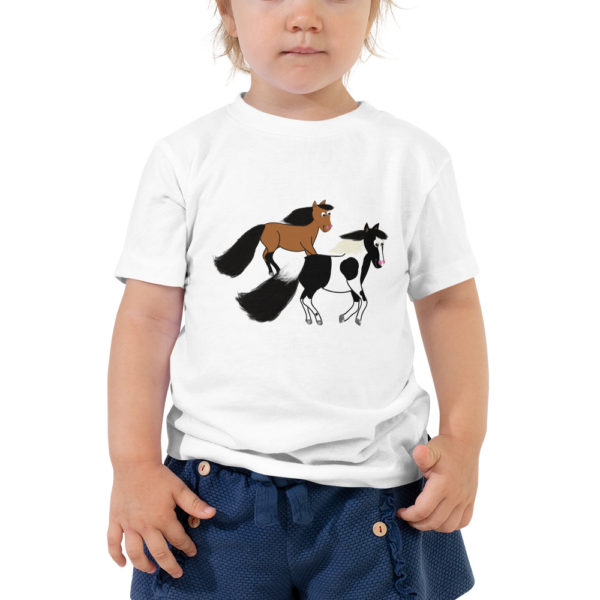 Horses Running Toddler Short Sleeve Tee - Image 3