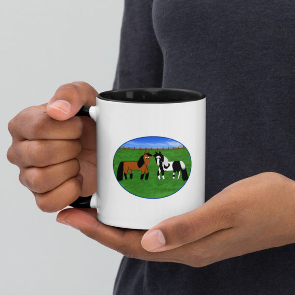 Horse Mug with Color Inside - Image 3