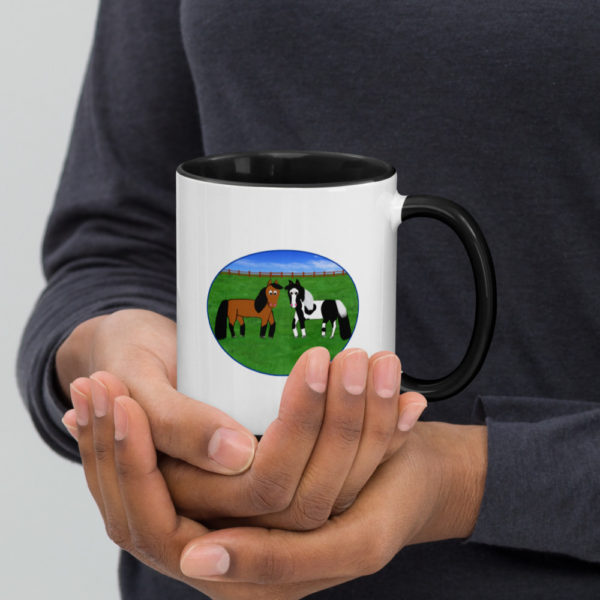 Horse Mug with Color Inside - Image 2