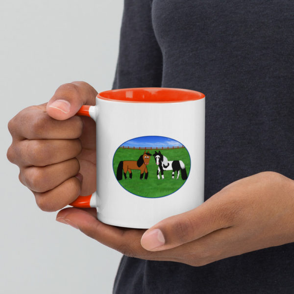 Horse Mug with Color Inside - Image 7
