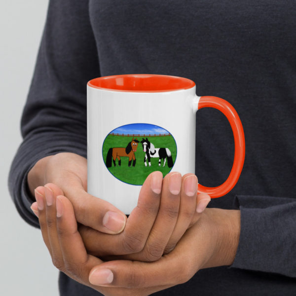 Horse Mug with Color Inside - Image 6