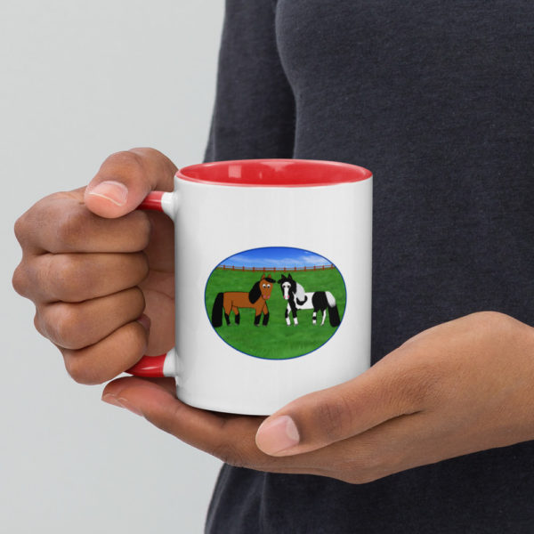 Horse Mug with Color Inside - Image 5