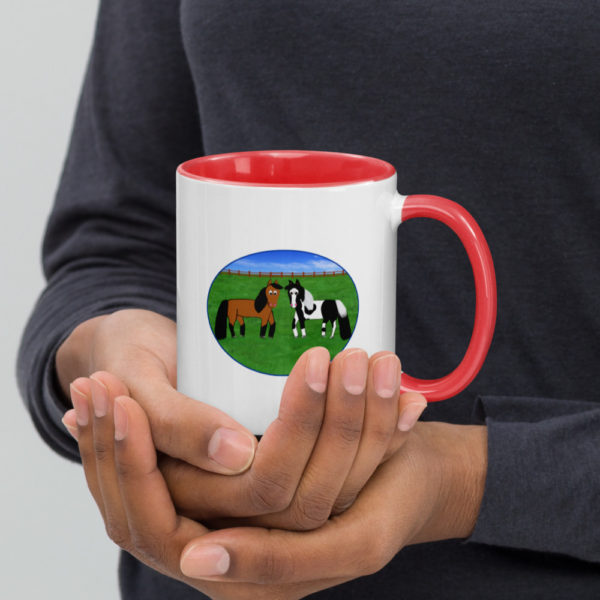 Horse Mug with Color Inside - Image 4