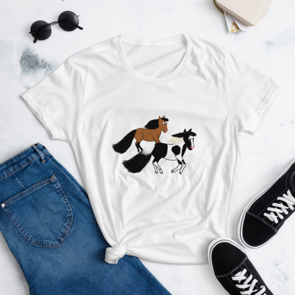 Horses Running Women's short sleeve t-shirt - Image 2